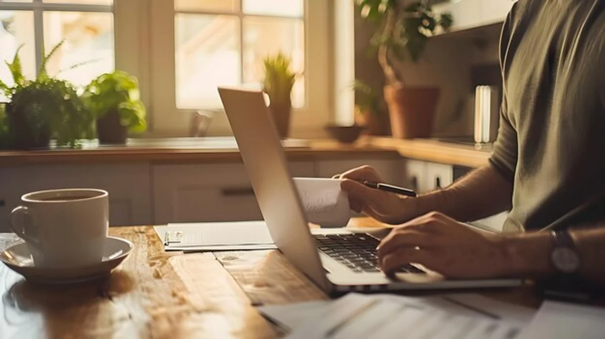 home office routine productivity morning coffee
