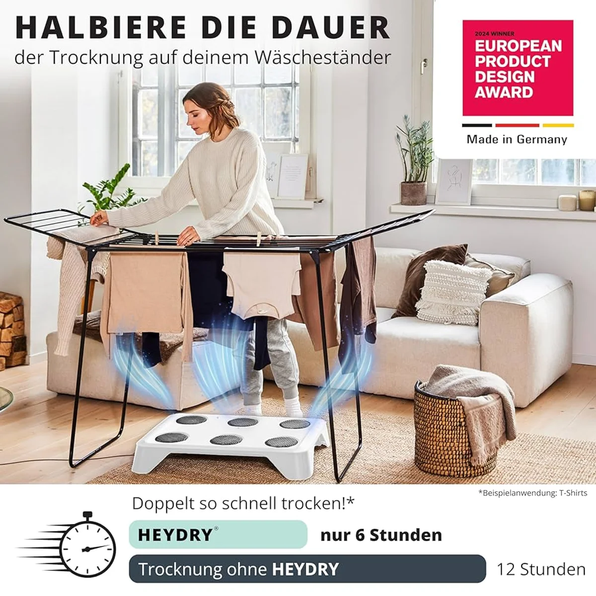 laundry air drying energy saving Germany