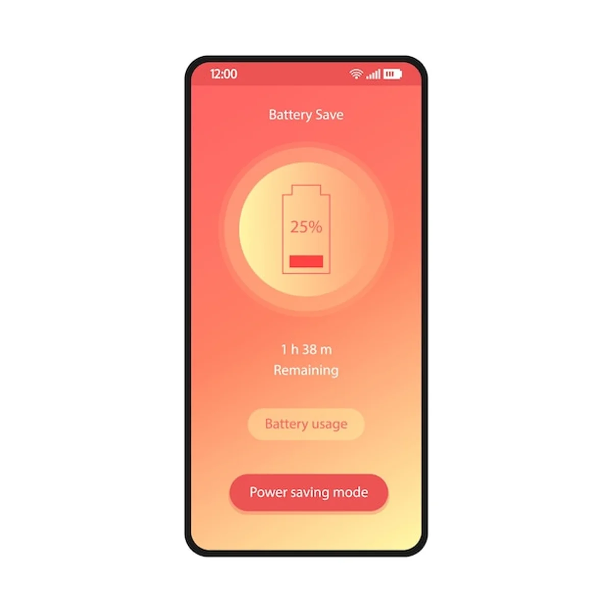 battery optimization smartphone interface