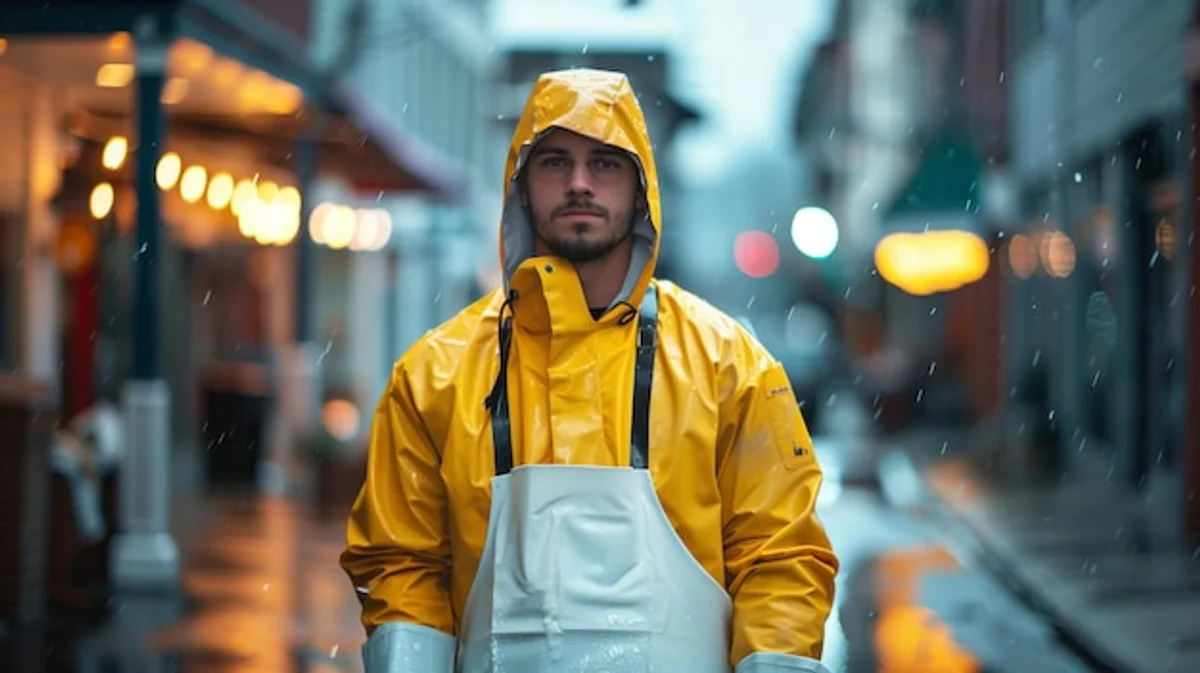 modern rainwear city travel