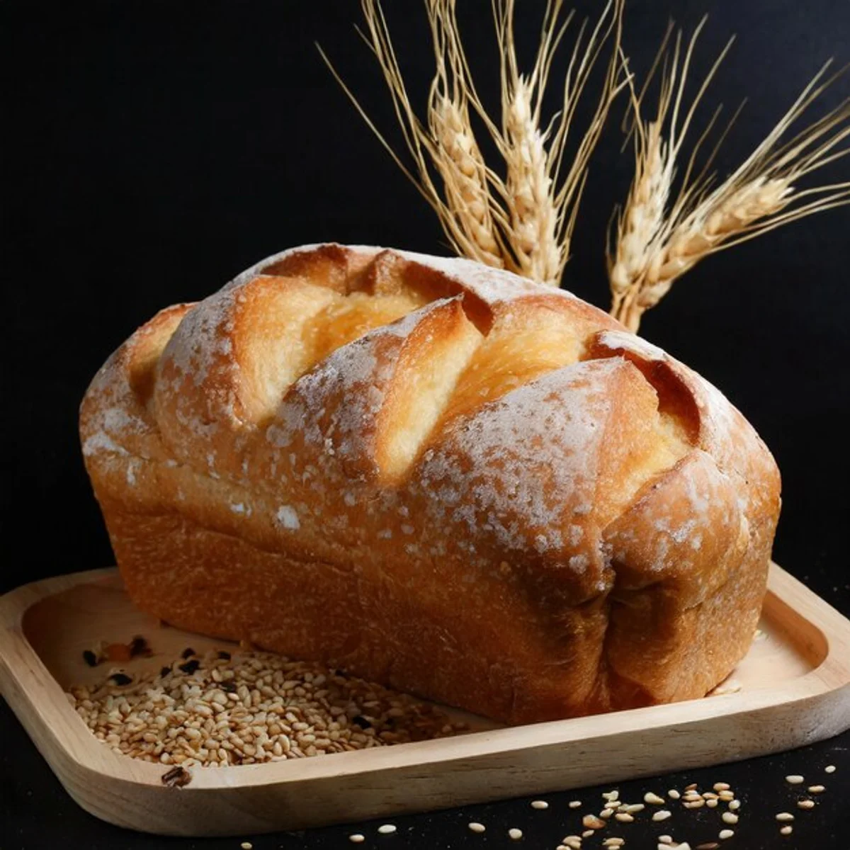 close up of white bread and whole grain bread contrast