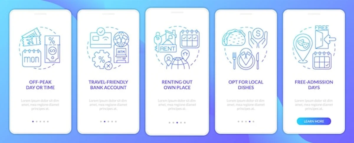 mobile app save money for travel visual