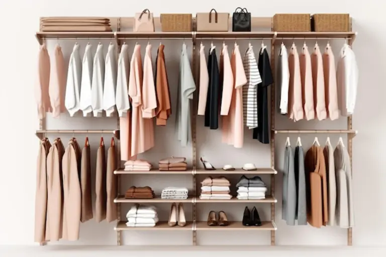 minimalist closet organization storage clothes