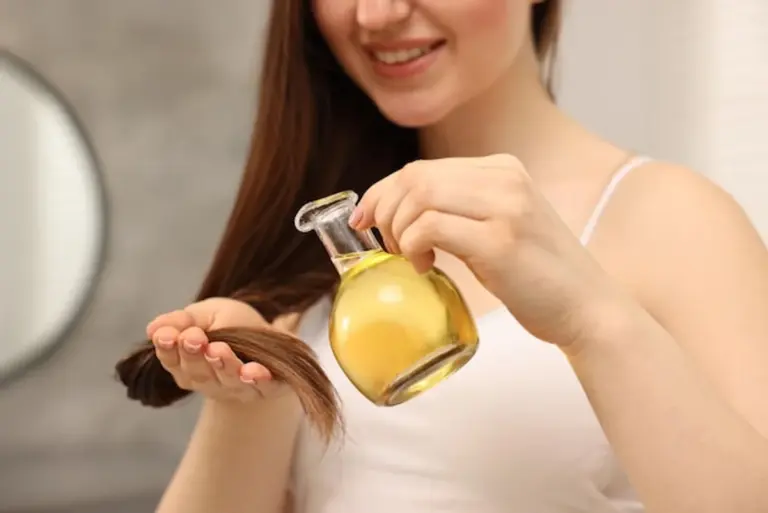olive oil skin care routine natural home bathroom woman