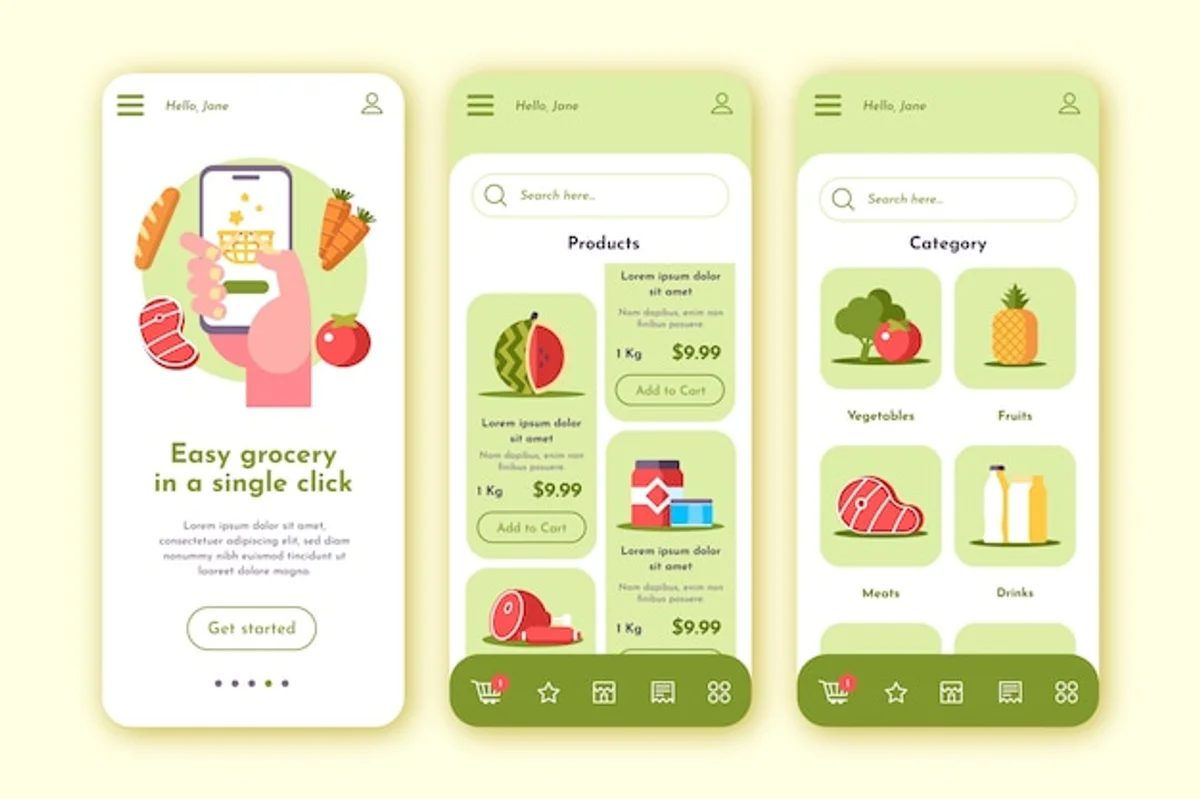 real life example using budget app grocery shopping
