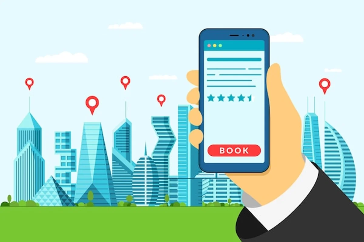 reading hotel reviews smartphone