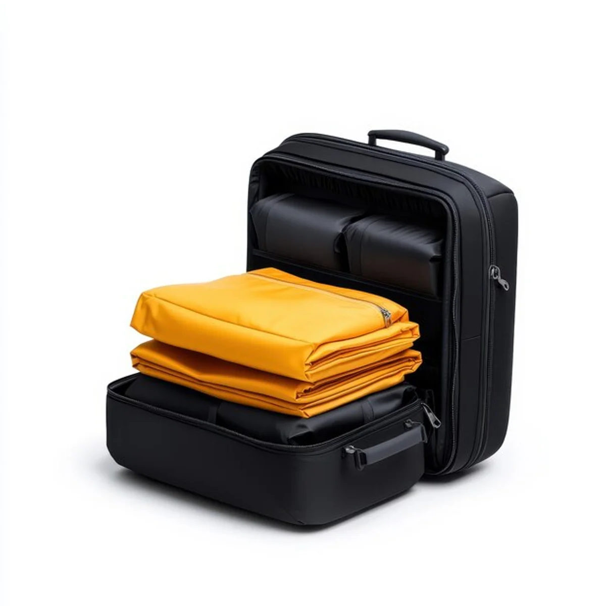 packing cubes in suitcase organization