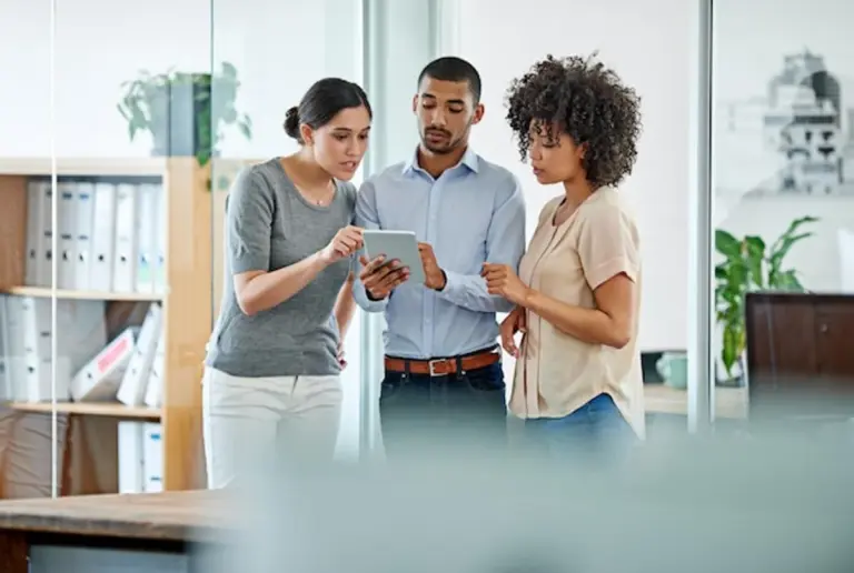 business networking diverse office Germany