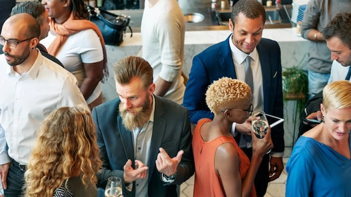 diverse professional networking event Germany
