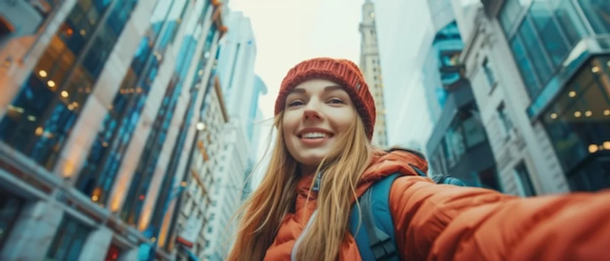 solo travel woman city exploration