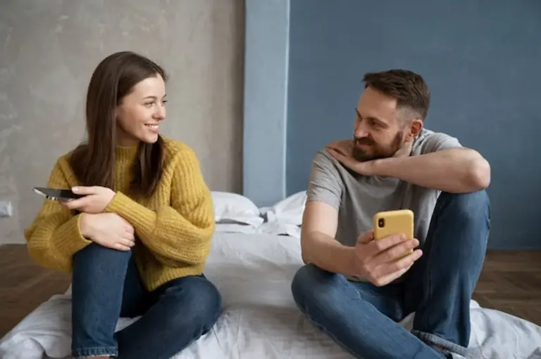 authentic couple communication in modern home