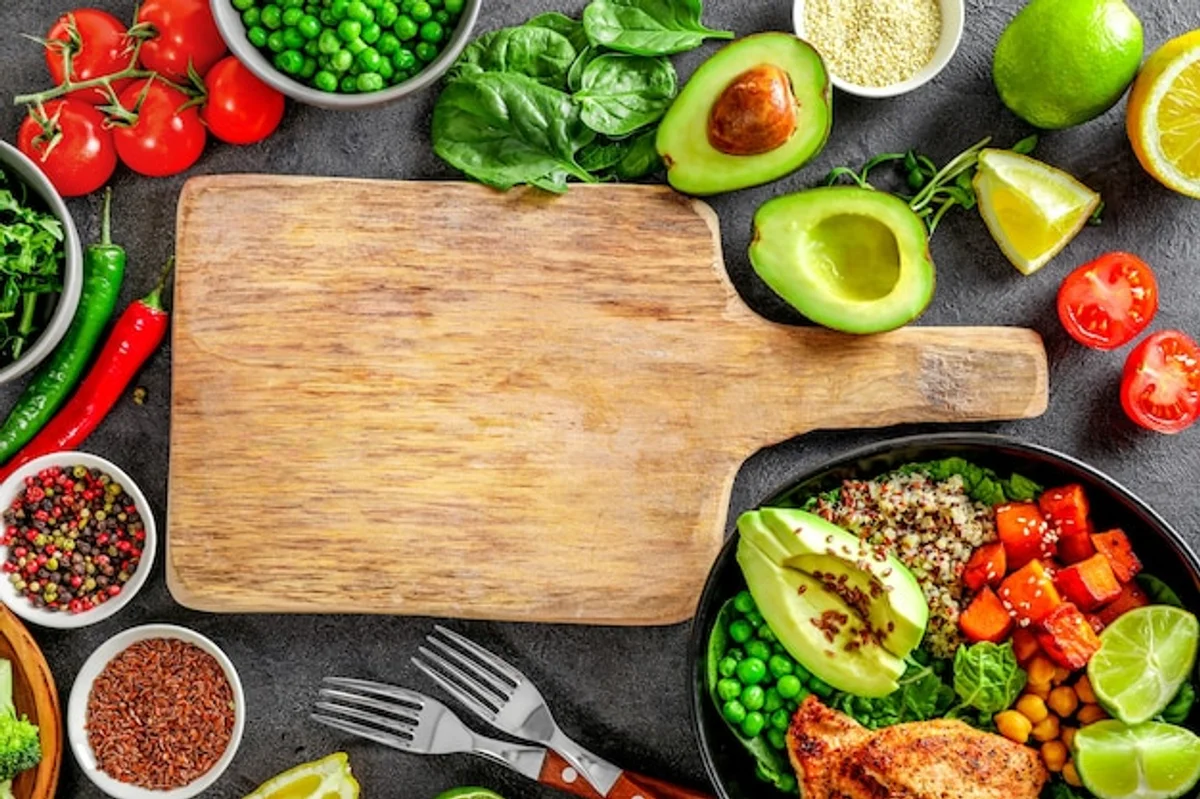 fresh herbs and citrus fruits for cooking, healthy seasoning