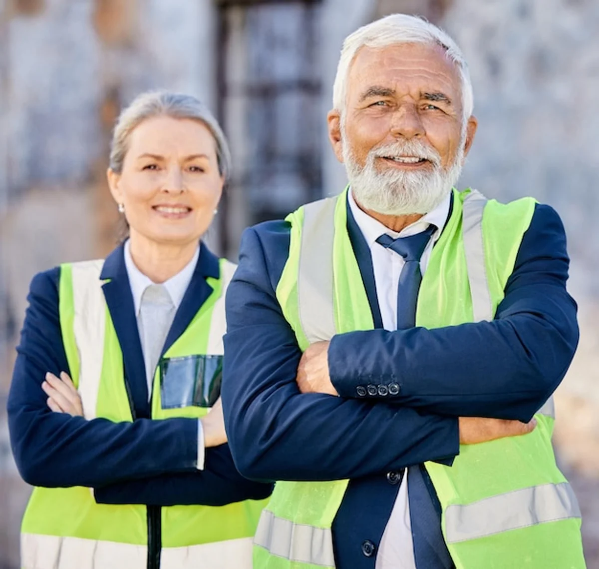 confident mature professionals in new job germany