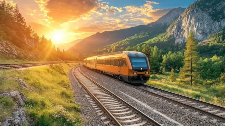 train journey through germany scenic landscape