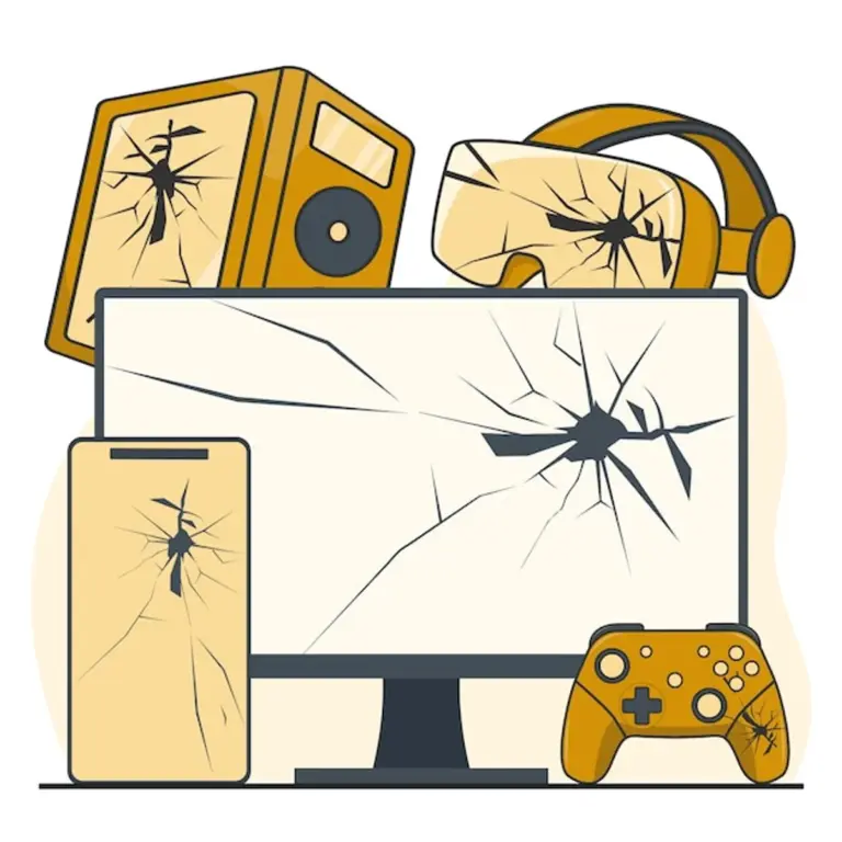 damaged laptop screen after improper cleaning