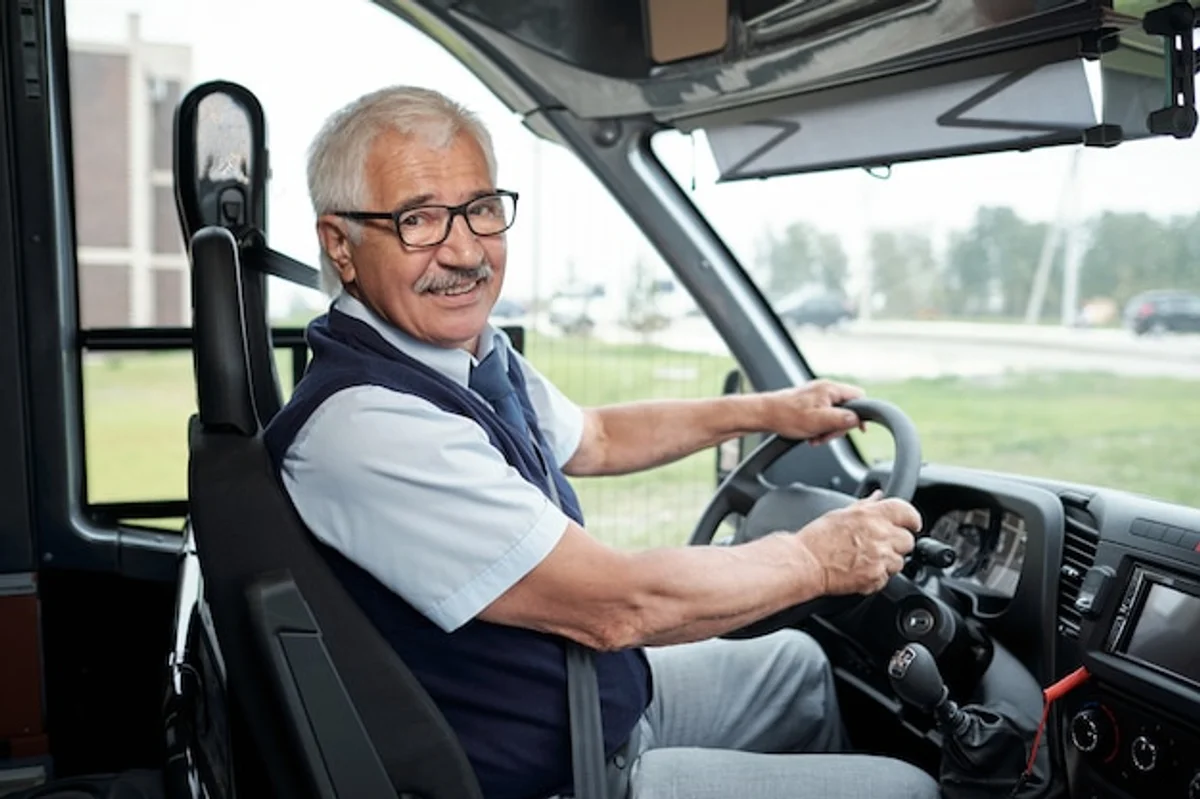 senior public transport happiness Germany