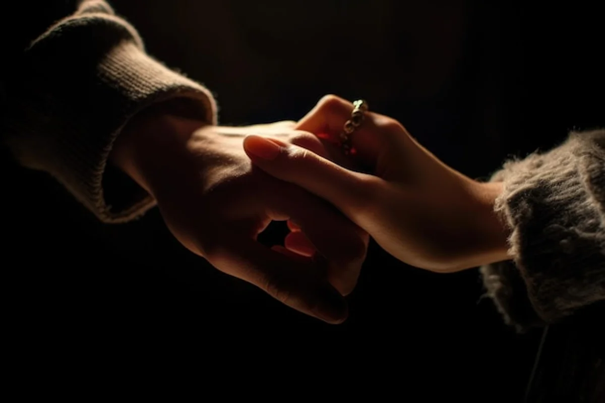 couple small gesture touch everyday moment affection