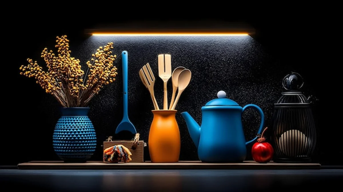 household items turned into art modern still life