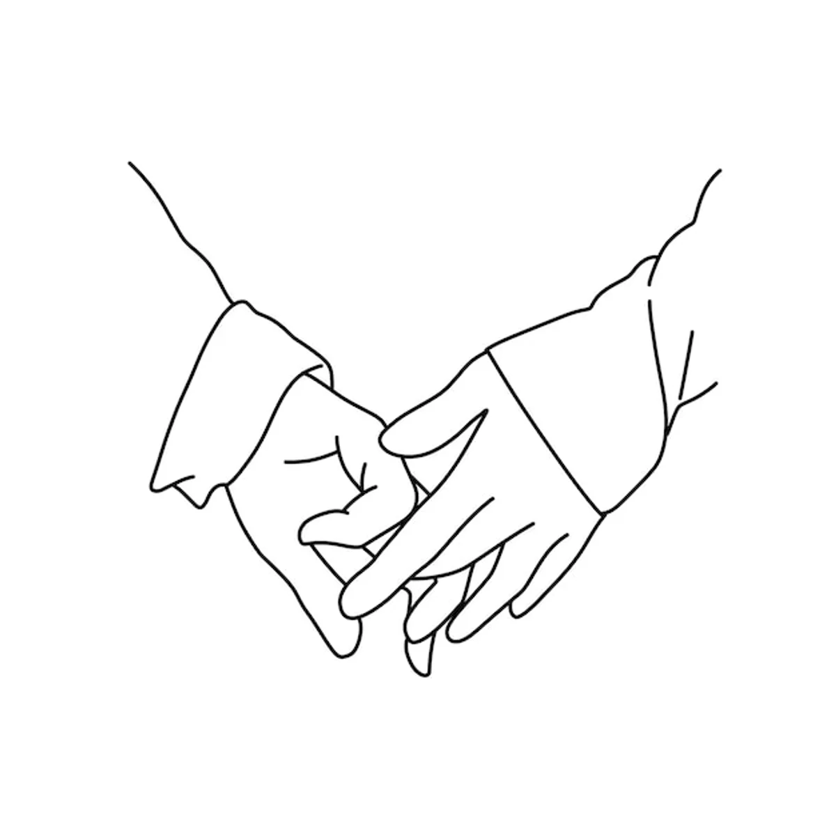 couple small gesture hand touch emotional connection