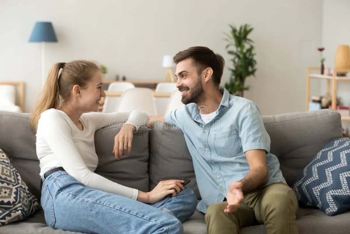 couple subtle daily gesture grateful connection living room