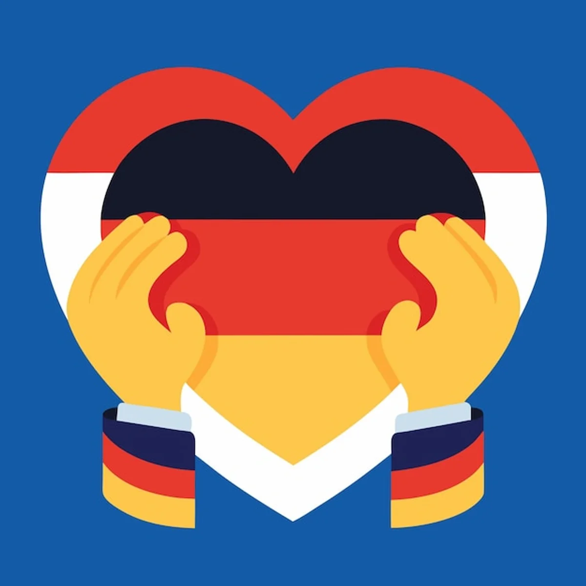 happy german family recycling at home with kids