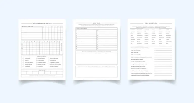 reflective productivity journal minimalistic