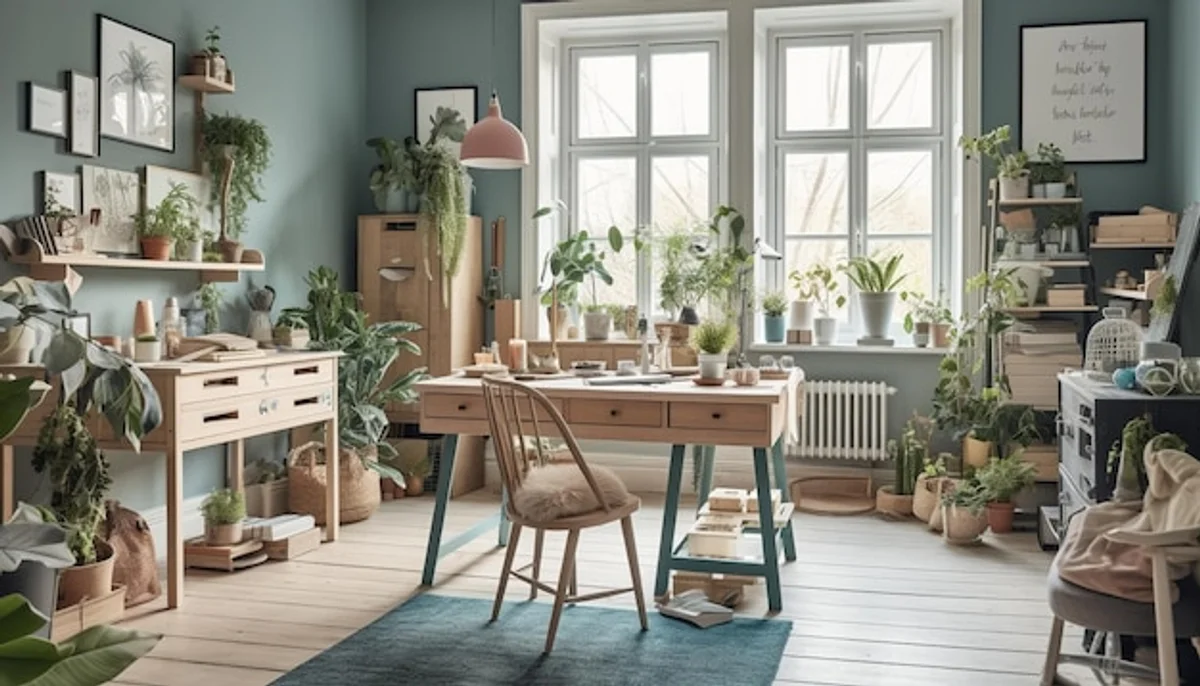 feng shui creative hobby room workspace