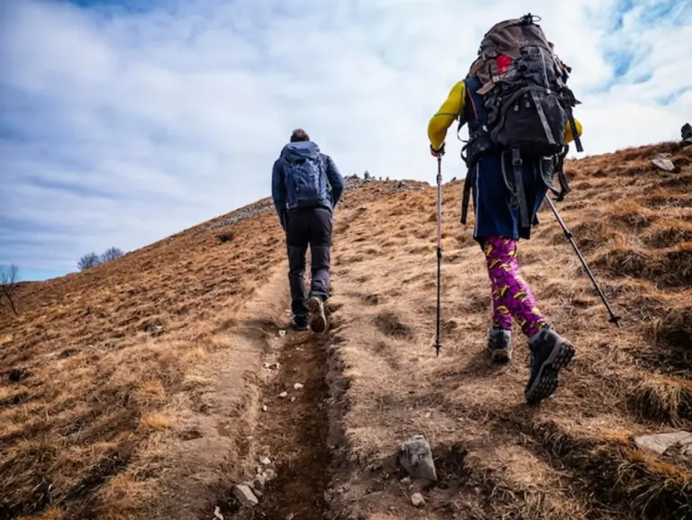 alps hiking rain jacket walking mountain