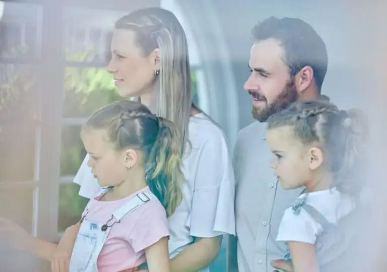 gentle parenting calm real family home scene