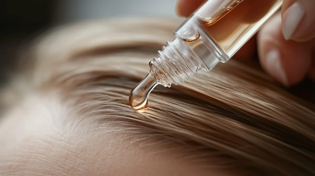 apple cider vinegar hair shine before after closeup