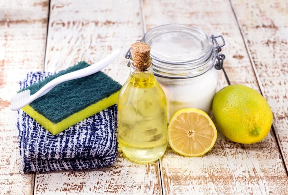 homemade natural cleaning spray citrus kitchen
