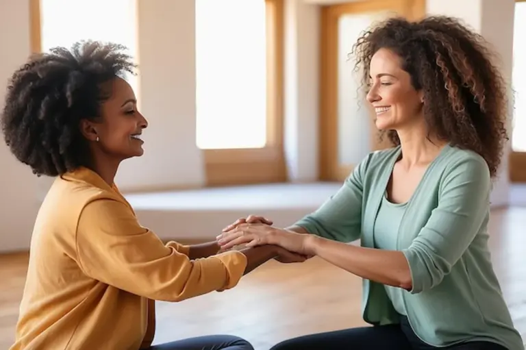 diverse people practicing empathy everyday life