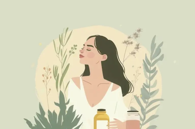 natural hair oil woman healthy hair minimalist