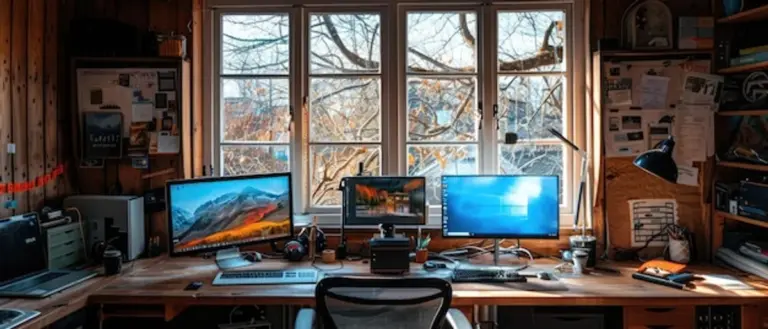 modern remote home office workspace germany