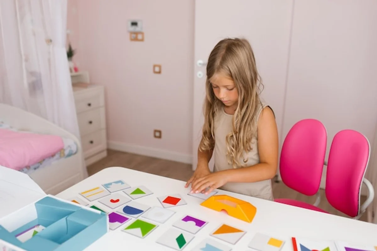 kids using smart interactive toys in a modern playroom