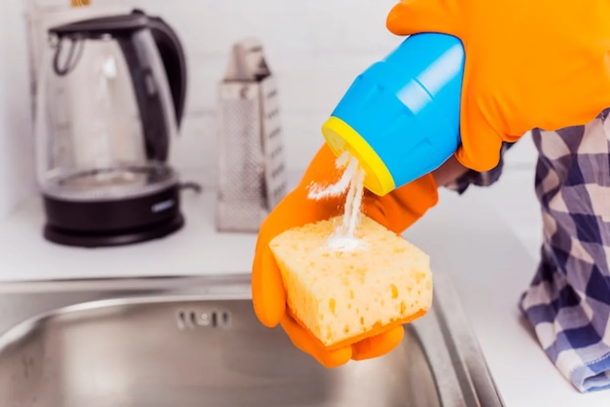 before after limescale removal vinegar kitchen faucets