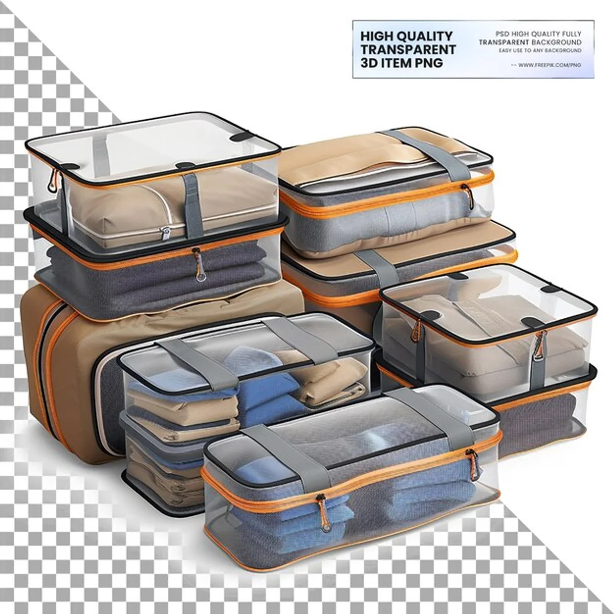 backpack packing with travel cubes minimalist style