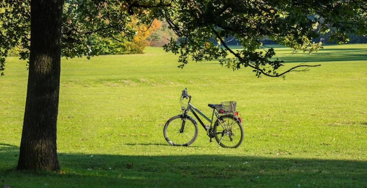 cycling through picturesque german countryside
