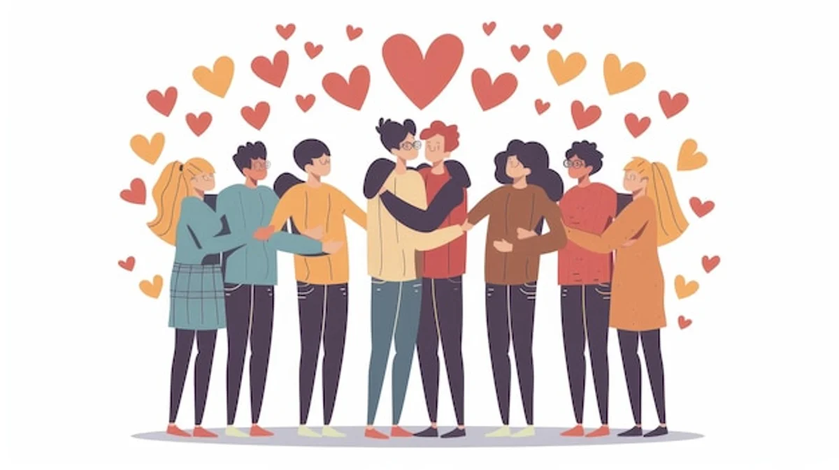 happy couple giving compliments genuine positive feedback