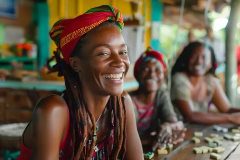 adults playing creative outdoor games in rain germany