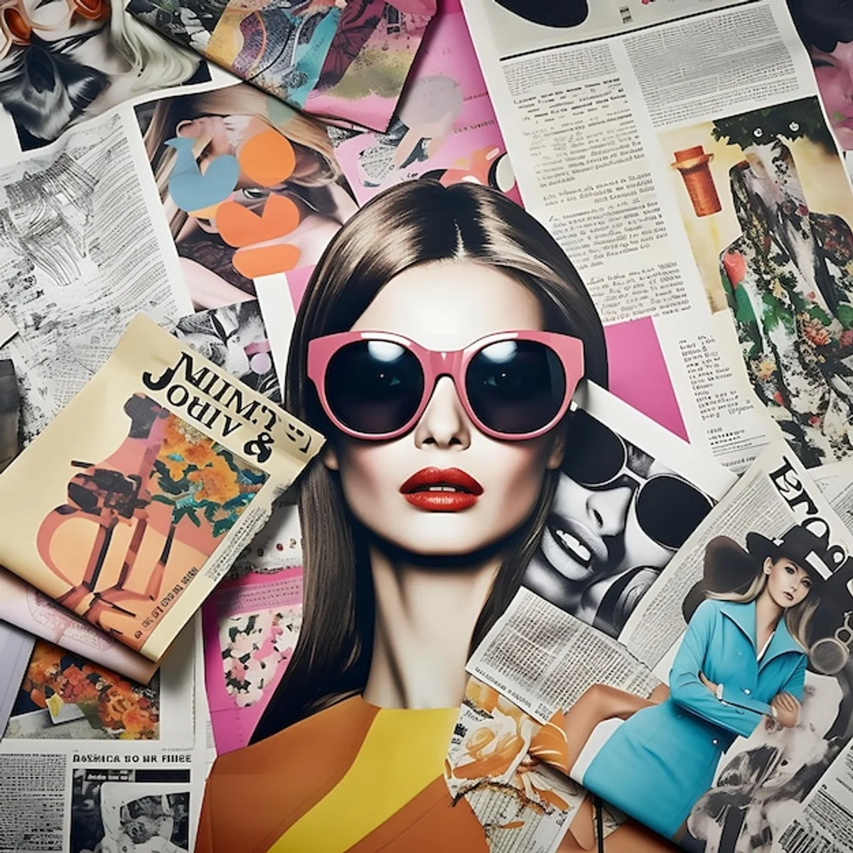 creative magazine collage artwork