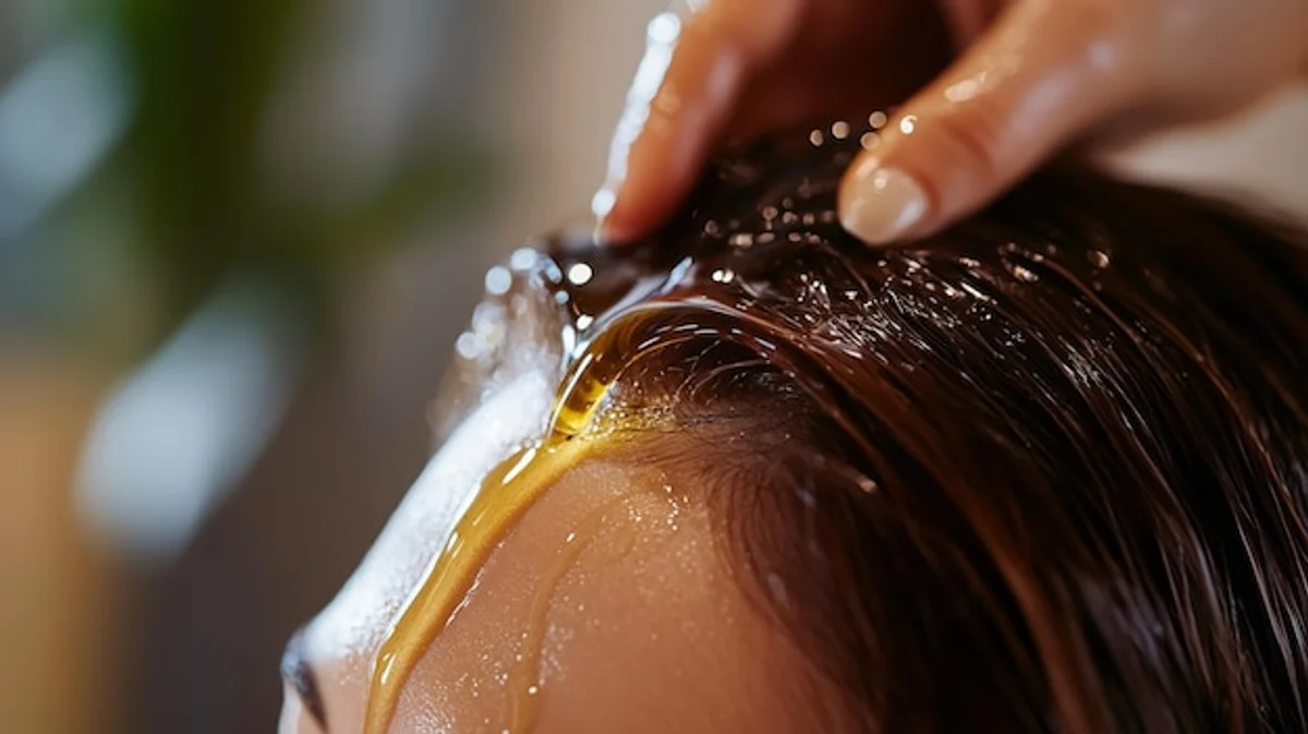 natural hair care routine oil washing women