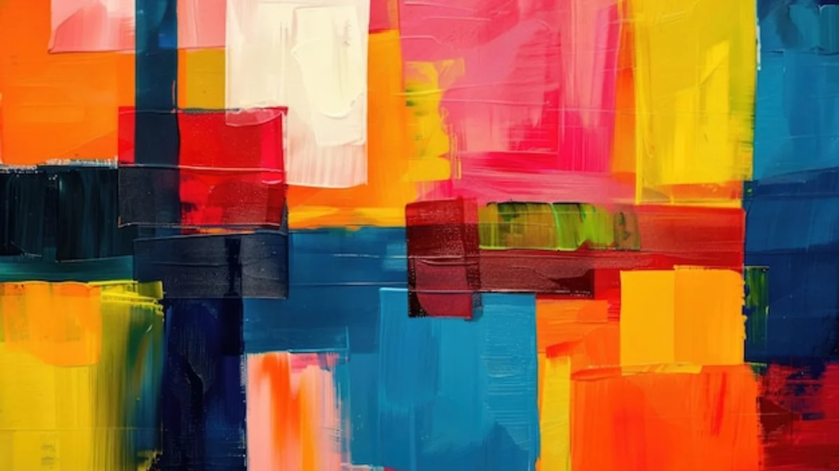 easy painting for adults colorful blocks