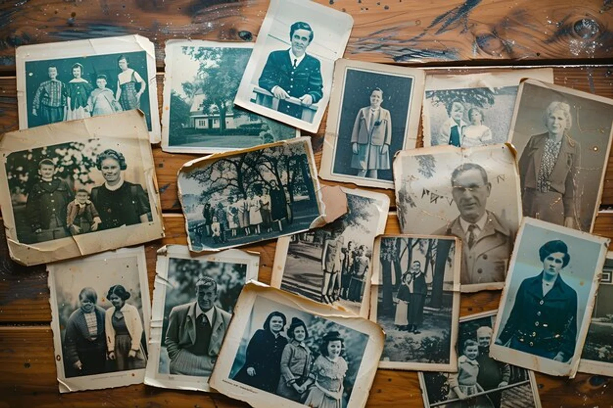 old family photographs vintage memories nostalgia