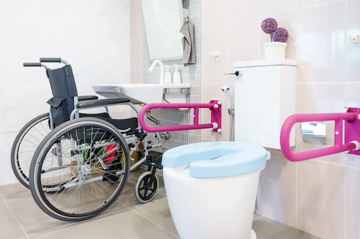 modern bathroom accessibility aids seniors