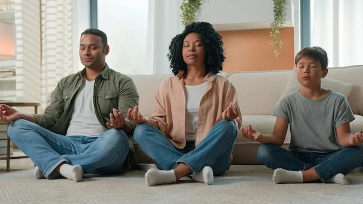 parent and child breathing exercise calming