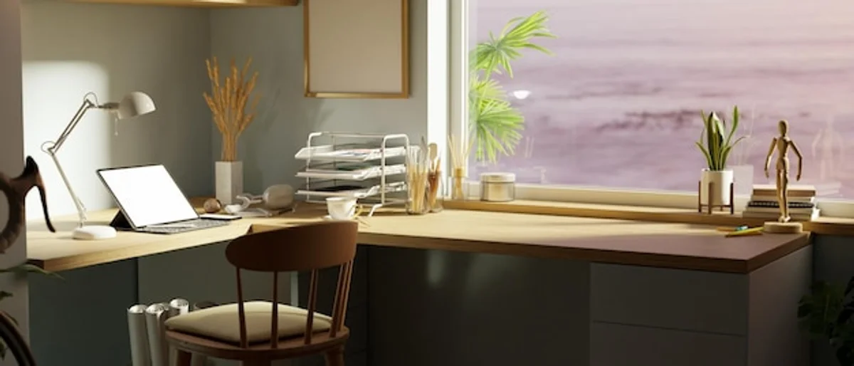 modern feng shui office desk placement