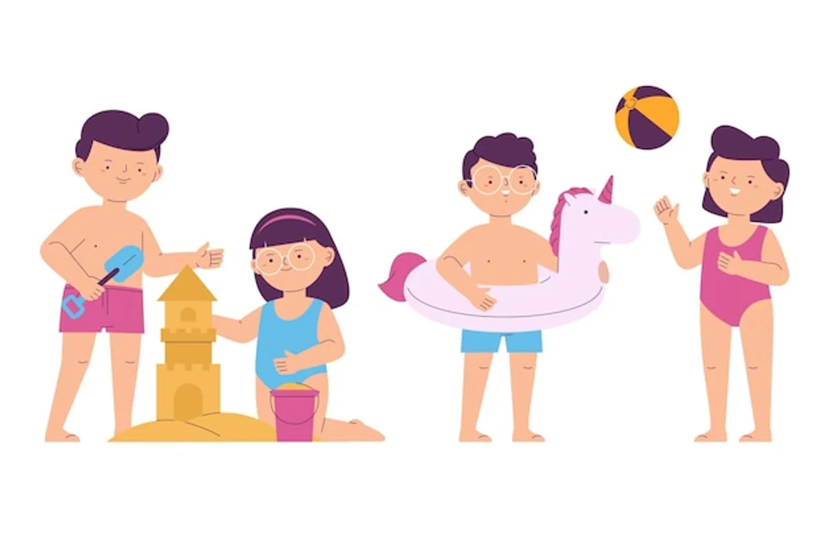 german woman applying sunscreen outdoors summer