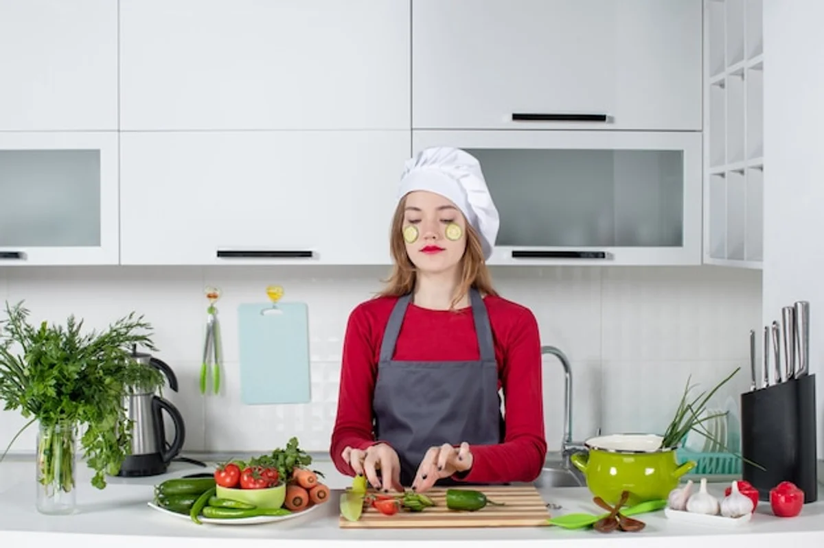 close up of a person putting a bowl with lemon slices inside a microwave