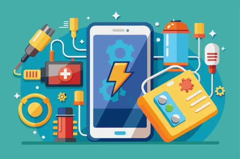smartphone battery longevity illustration